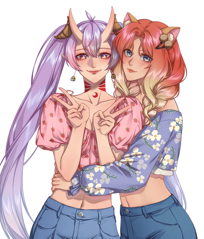 spaghett and lobo in casual by Slietheryn